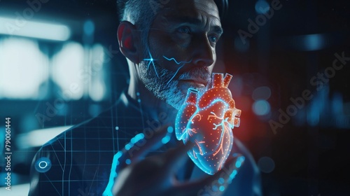 Innovative AI technology aids a businessman in understanding the complexities of heart disease