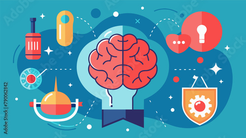 An illustration of the brains protective measures such as the cerebrospinal fluid that can be affected during a knockout. photo