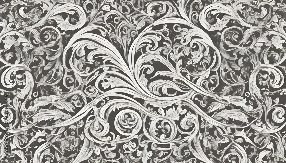 Scrollwork patterns with elegant curves and decora upscaled 9