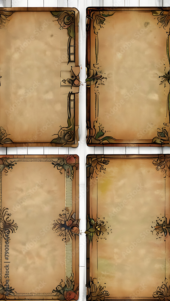 Obraz premium junk journal templates