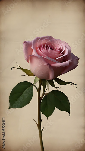 pink rose junk journal neutral vintage printable