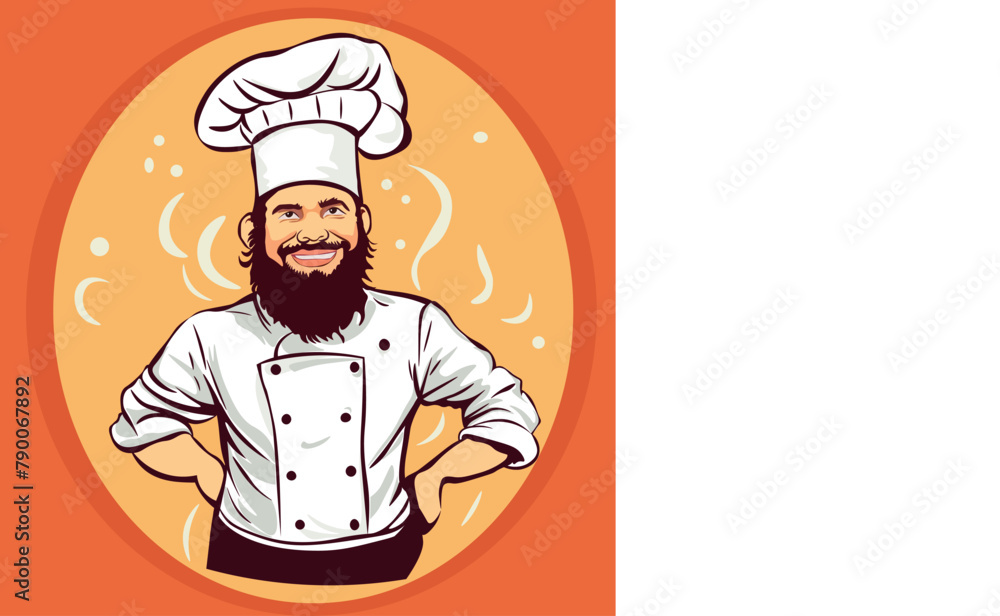 vector illustration of the cook.eps vector illustration of the cook.eps