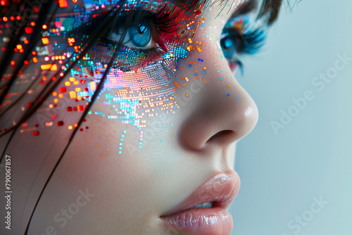Futuristic Digital Makeup Portrait