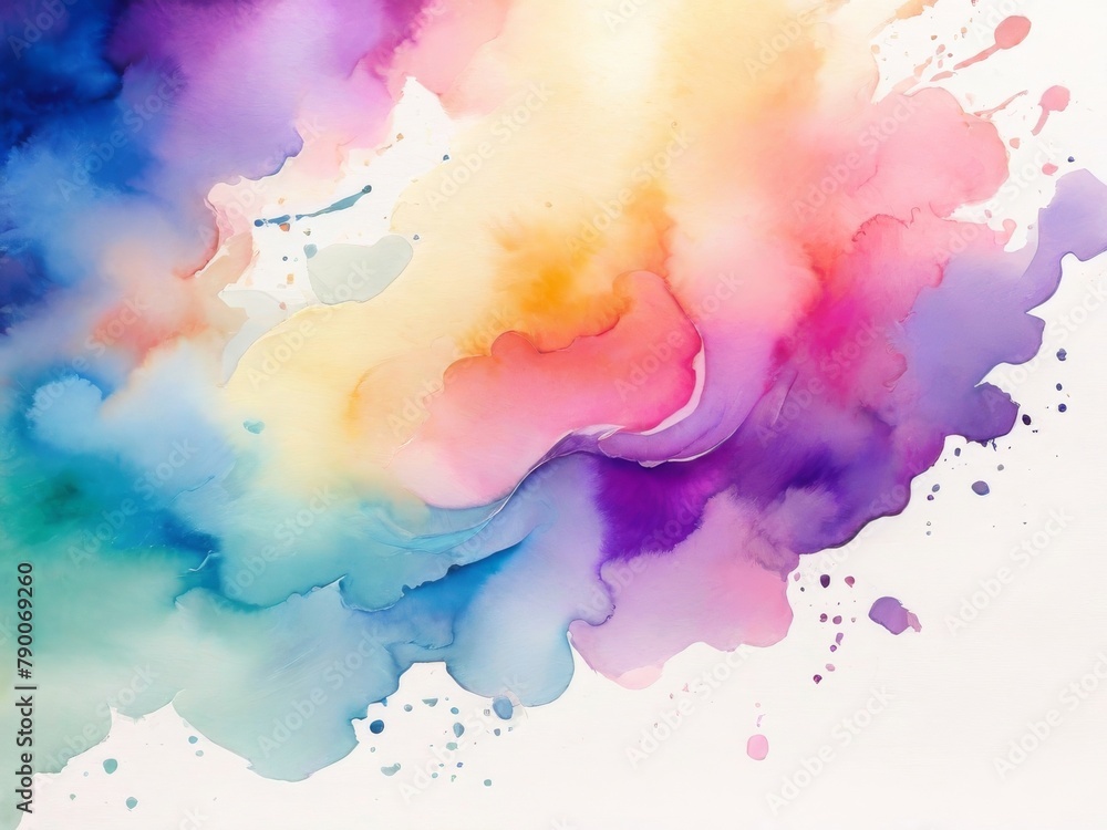 Abstract colorful watercolor background