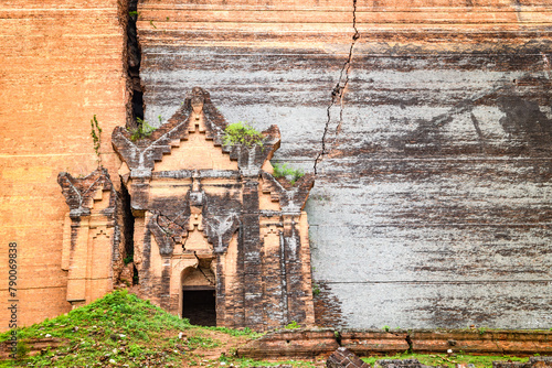 views of famous pahtodawgyi unfinished monument in maldaya, myanmar photo