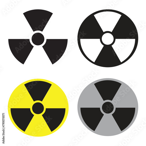 nuclear icon vector illustration symbol design