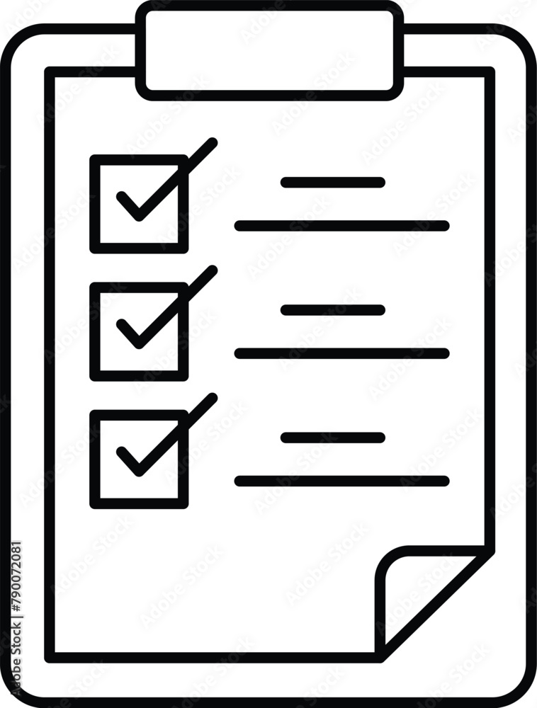 Checklist Vector icon which can easily modify or edit Checklist Vector icon which can easily modify or edit