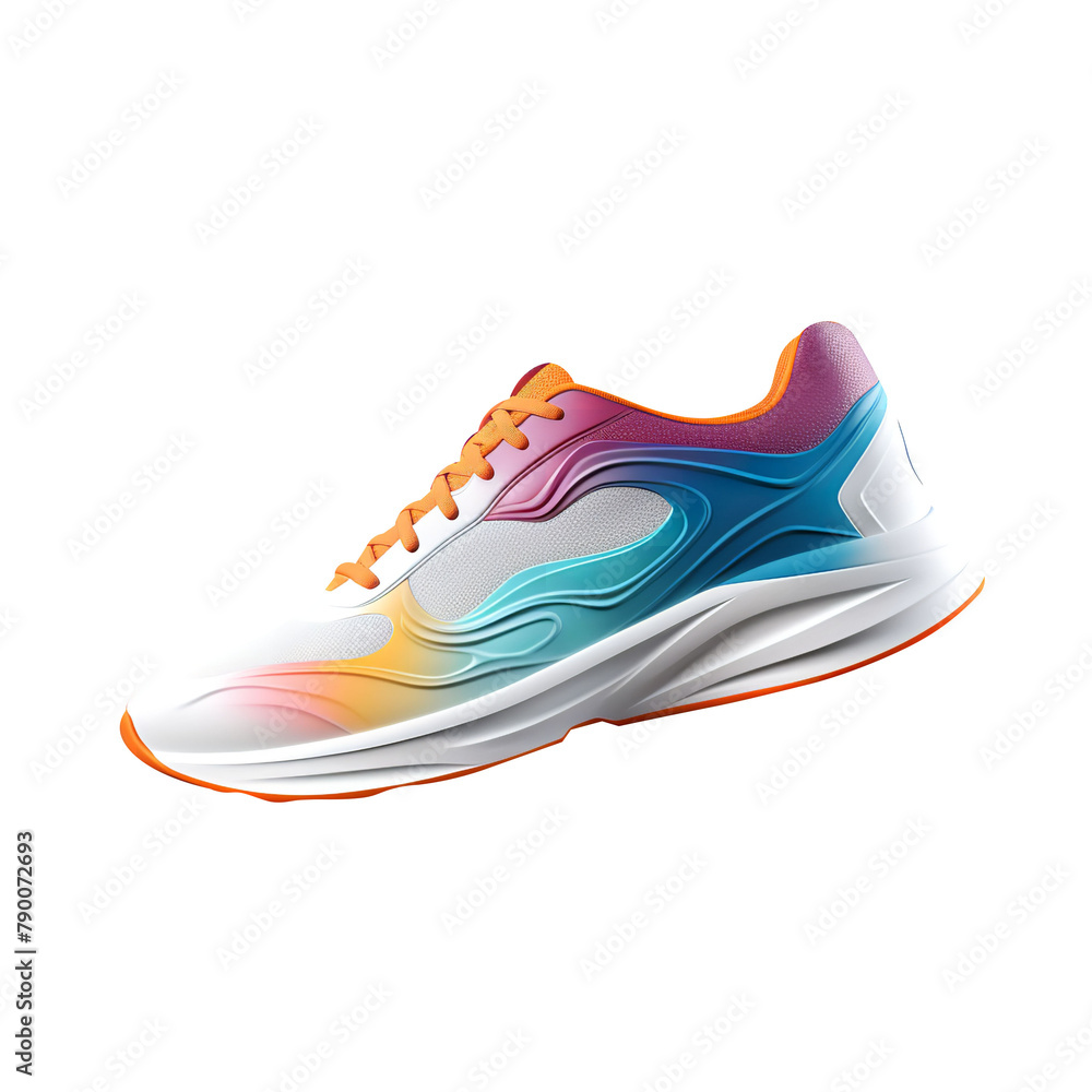 Beautiful Sports Shoes Isolated On White Background Beautiful Sports Shoes Isolated On White Background