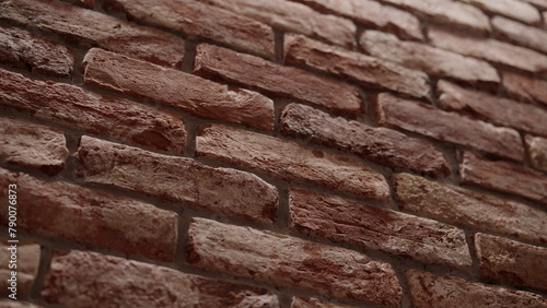 Closeup shot of old brick wall interior design