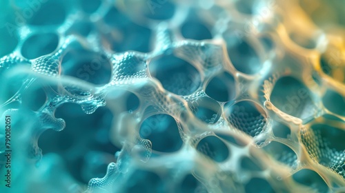 hydrogen fuel cell membrane, showcasing the intricate nanostructure that enables clean energy production