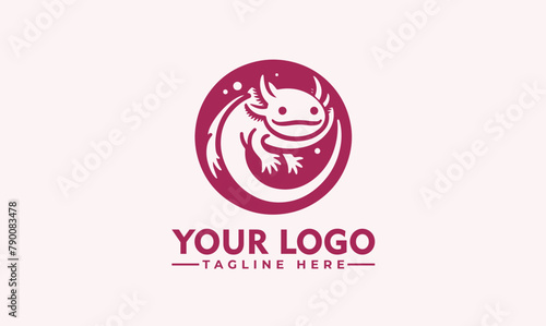 Axolotl vector logo Vector Logo Illustration Axolotl