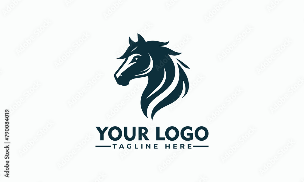 Horse Head vector logo design Vintage Horse logo vector for Business Identity