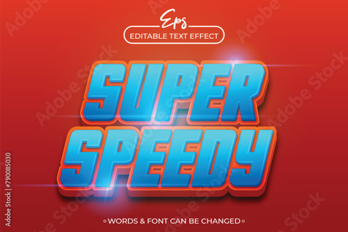 Super speedy text effect