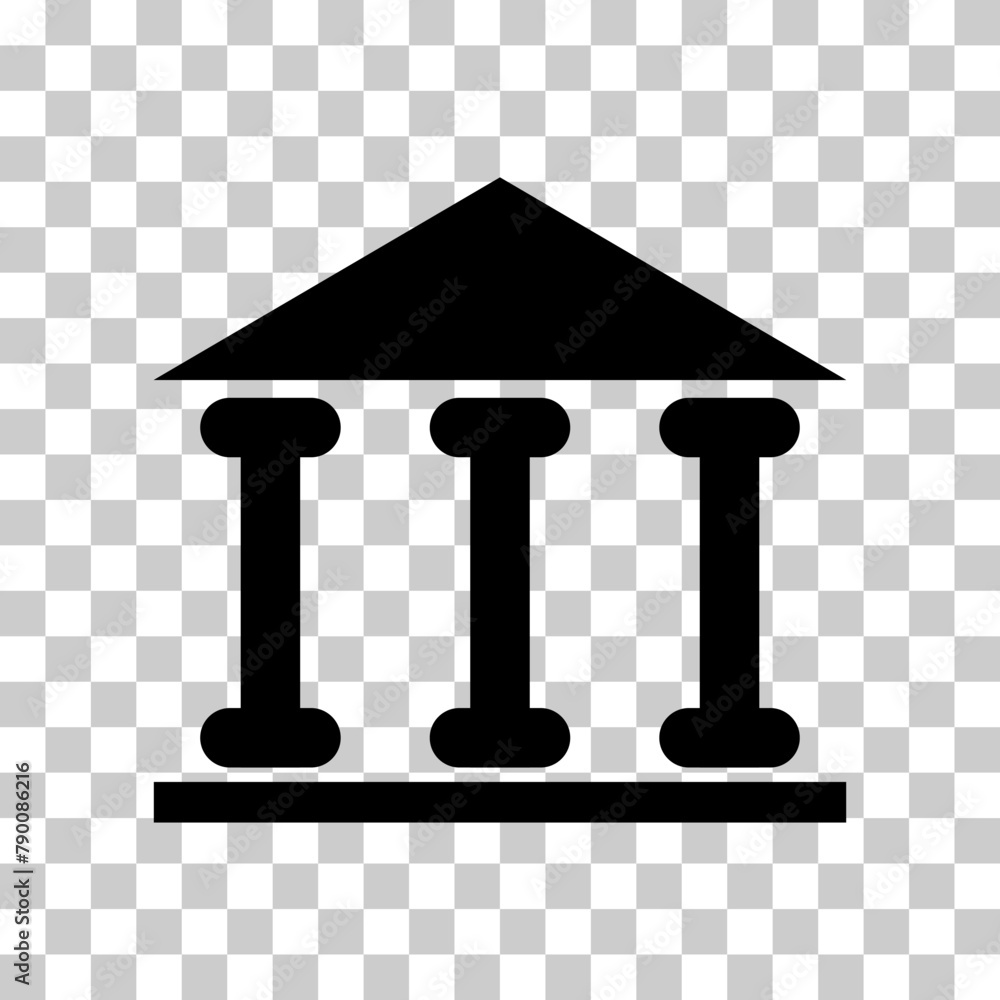 Building university architecture icon, museum roman symbol, flat design vector illustration Building university architecture icon, museum roman symbol, flat design vector illustration