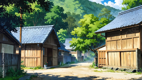 anime Japanese village