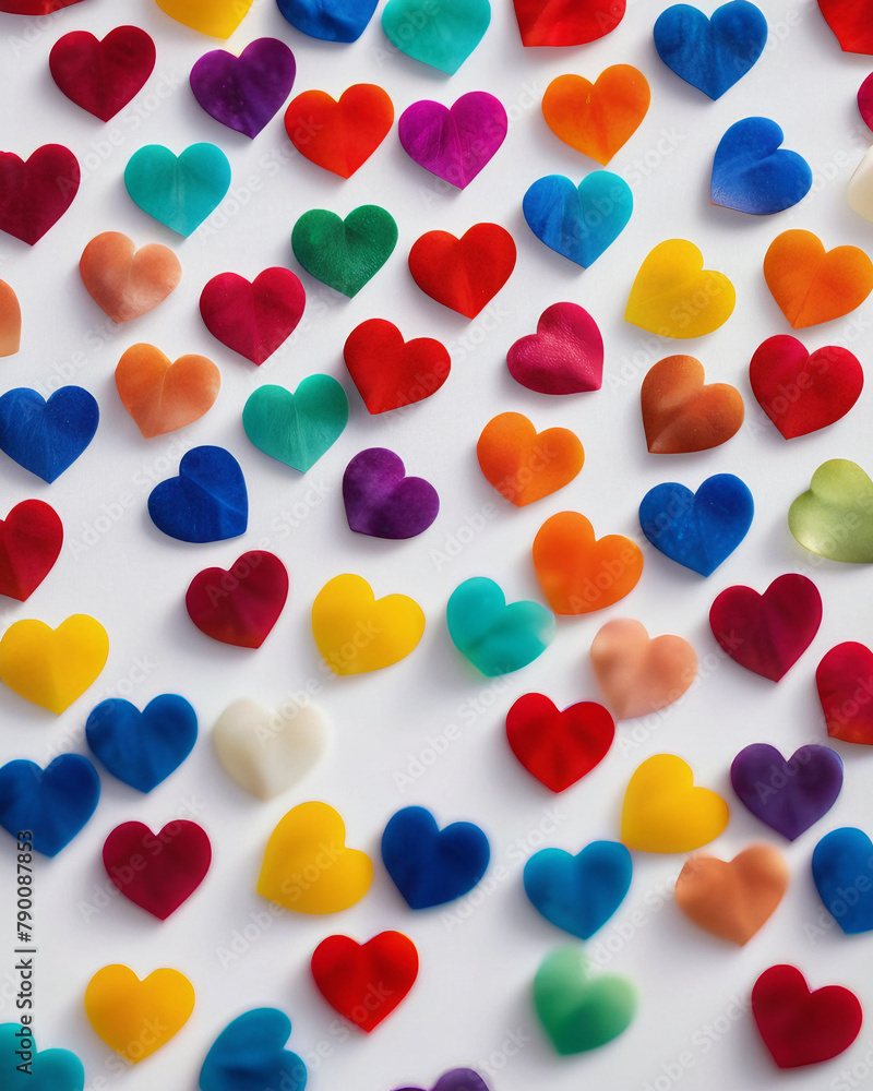 Colourful Hearts 