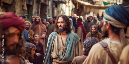 Jesus. Christianity background © Mykhaylo