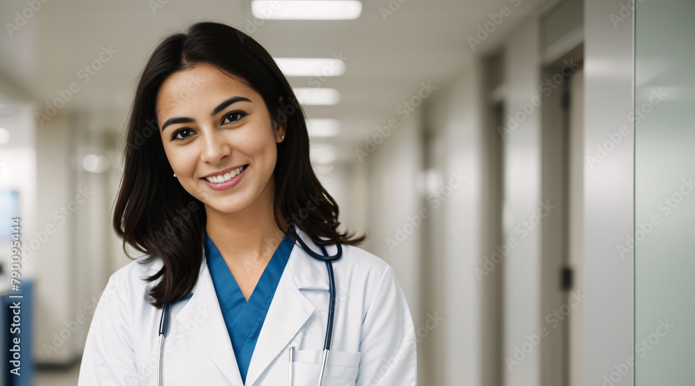 young latin american doctor in the hospital young latin american doctor in the hospital