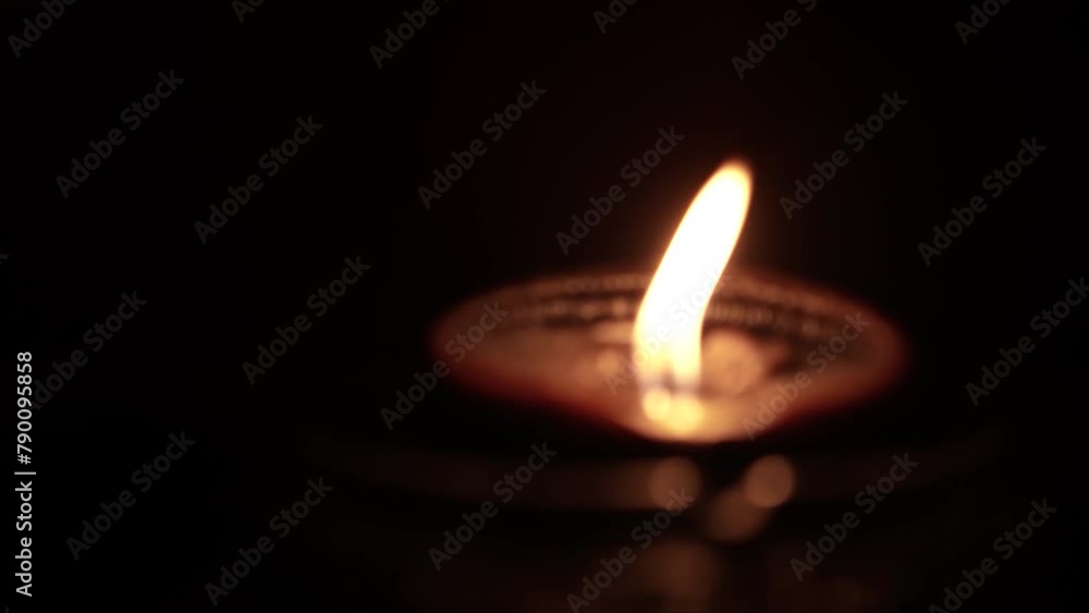 Candle light in the dark in church Candle light in the dark in church