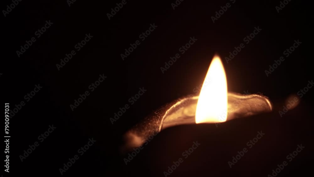 Candle light in the dark in church Candle light in the dark in church