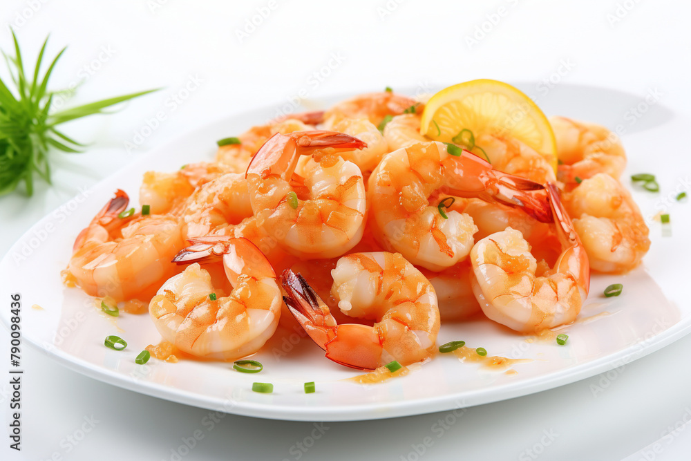 Illustration of delicious prawns