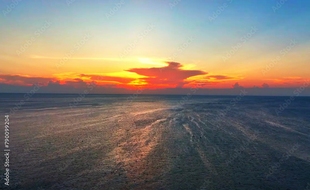 sunset view at Sairee Beach, a tropical paradise destination