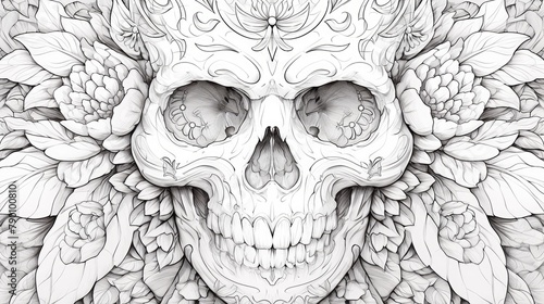 Get started on creating with skull coloring pages for beginners