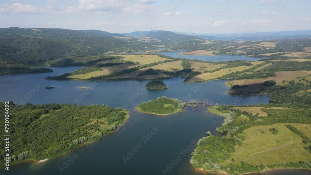 Aerial view of Yovkovtsi Reservoir, Veliko Tarnovo Region, Bulgaria Aerial view of Yovkovtsi Reservoir, Veliko Tarnovo Region, Bulgaria