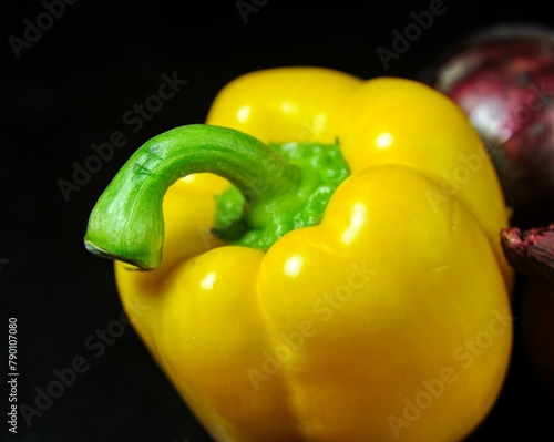 red yellow and green peppers