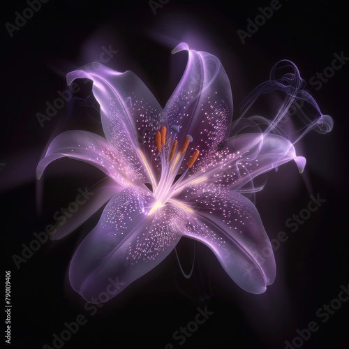 Luminous Lily with Ethereal...