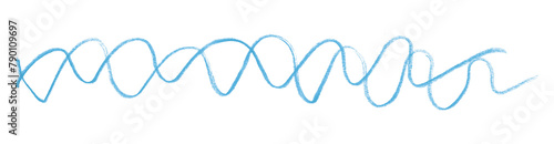 light blue pencil strokes isolated on transparent background