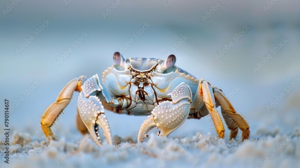 An Atlantic Ghost Crab spotted on Assateague Island National Seashore Maryland An Atlantic Ghost Crab spotted on Assateague Island National Seashore Maryland