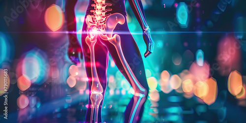 Herniated Disc Distress: The Back Pain and Radiating Leg Pain - Visualize a person with a highlighted spine and leg, with pain lines radiating down the leg, illustrating the back pain and radiating © Lila Patel