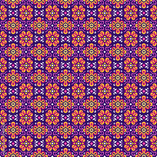 Singapore Peranakan seamless pattern  seamless tile  peranakan inspired  auspicious  colorful background  Peranakan culture  Nyonya motifs  Nyonya pattern for gift paper  card  textile  and product de