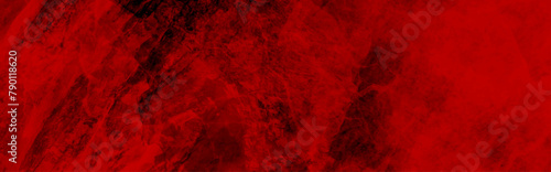 Dark Red horror scary background. Dark grunge red texture concrete. Dark grunge red concrete. Red textured stone wall background. Dark edges. Dark red grungy background or texture.