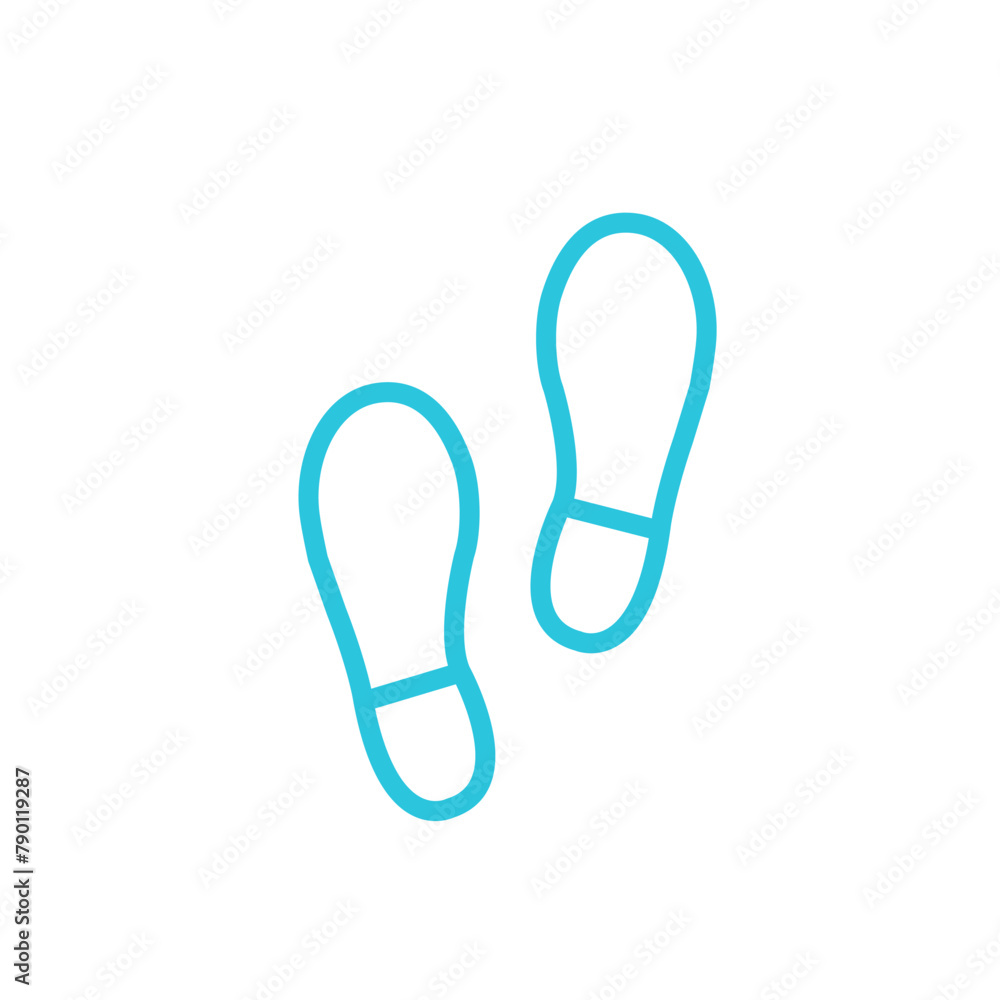 Steps icon. Isolated on white background. From blue icon set. Steps icon. Isolated on white background. From blue icon set.