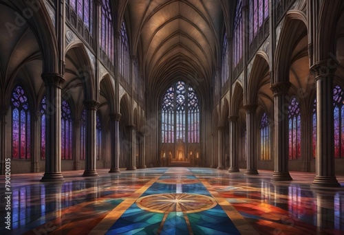 Digital painting an intricate 8k gothic cathedral (21)