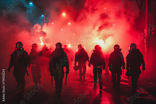 Crowds at a riot © Darren Green