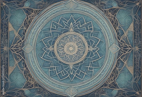 Fantasy a symmetrical geometric design reminiscent (6)