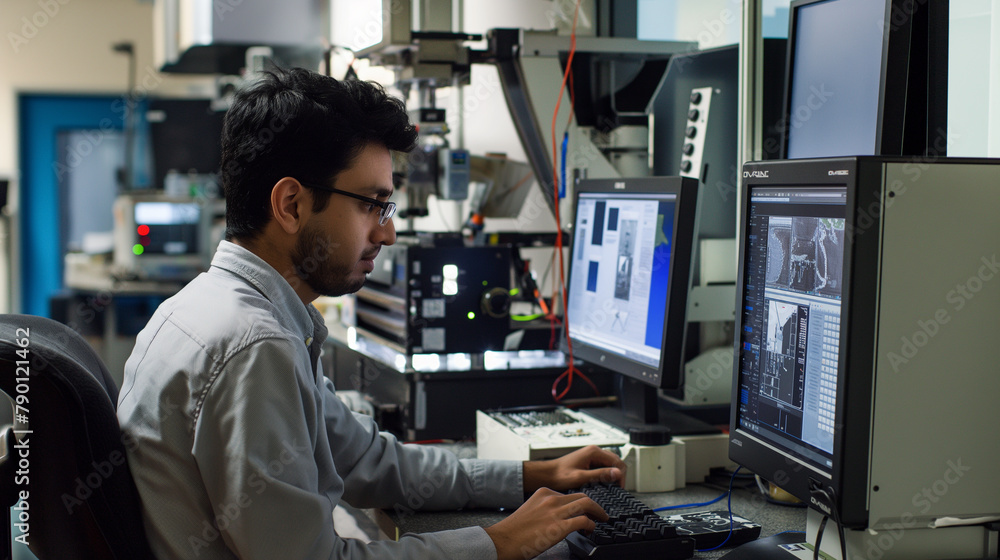 In a state-of-the-art lab, the engineer leads a team in developing advanced sensor fusion techniques, enhancing perception capabilities for robotic systems.