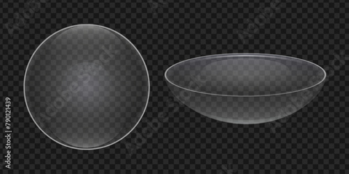 Transparent medical eye  contact lens