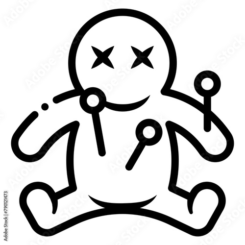 voodoo doll icon