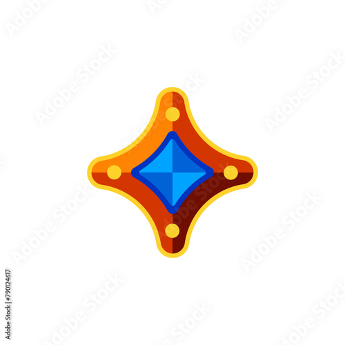 Vector amber diamond logo illustration design