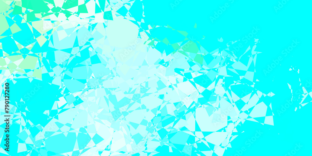 Light Blue, Green vector template with triangle shapes.