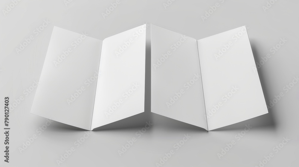 An identity design, corporate templates, a set of booklets, and a blank white folding paper flyer An identity design, corporate templates, a set of booklets, and a blank white folding paper flyer