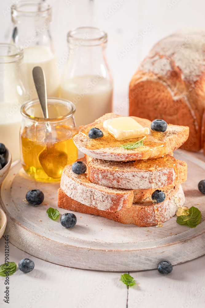 Delicious and fresh bread as a perfect breakfast. Delicious and fresh bread as a perfect breakfast.