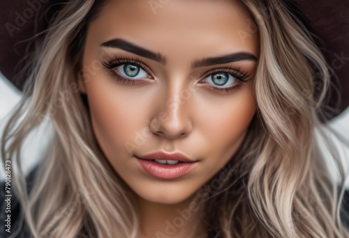 Wallpaper Mural A Portrait Of Breathtakingly Gorgeous, Exotic, Beautiful Woman. Torontodigital.ca