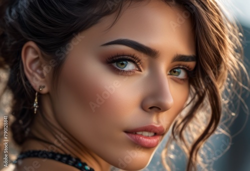 Wallpaper Mural A Portrait Of Breathtakingly Gorgeous, Exotic, Beautiful Woman. Torontodigital.ca