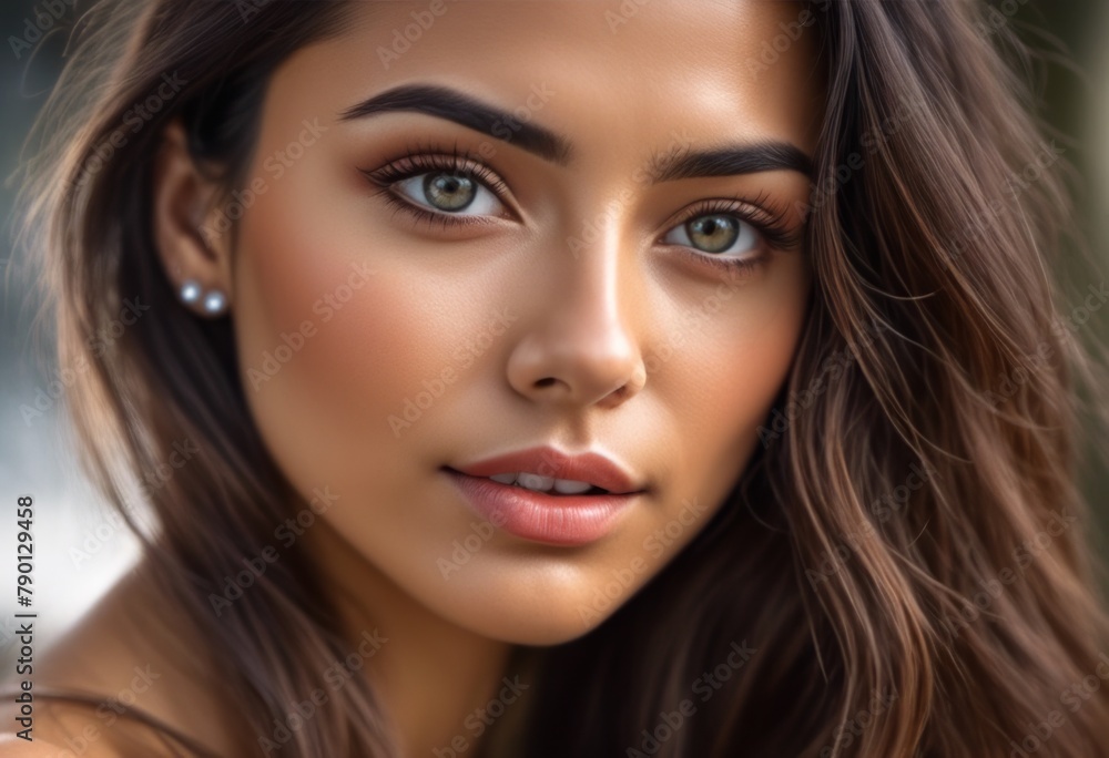 A Portrait Of Breathtakingly Gorgeous, Exotic, Beautiful Woman.
A Portrait Of Breathtakingly Gorgeous, Exotic, Beautiful Woman.
