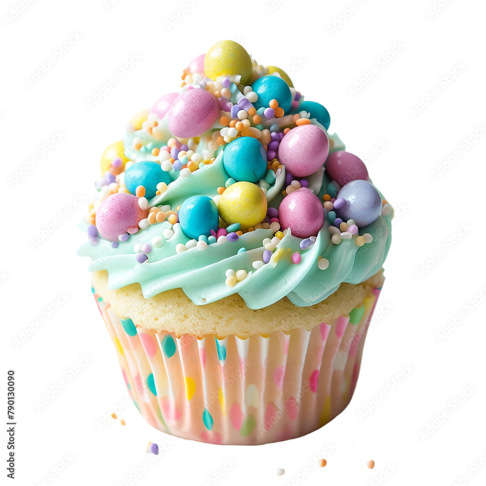 Fresh and Tasty Cupcake Candy Workshop Isolated On White Background Fresh and Tasty Cupcake Candy Workshop Isolated On White Background